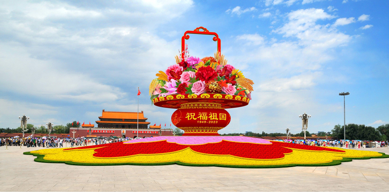 美高梅官网正网PLC助力国庆天安门花坛布置，为祖国华诞增添华彩！